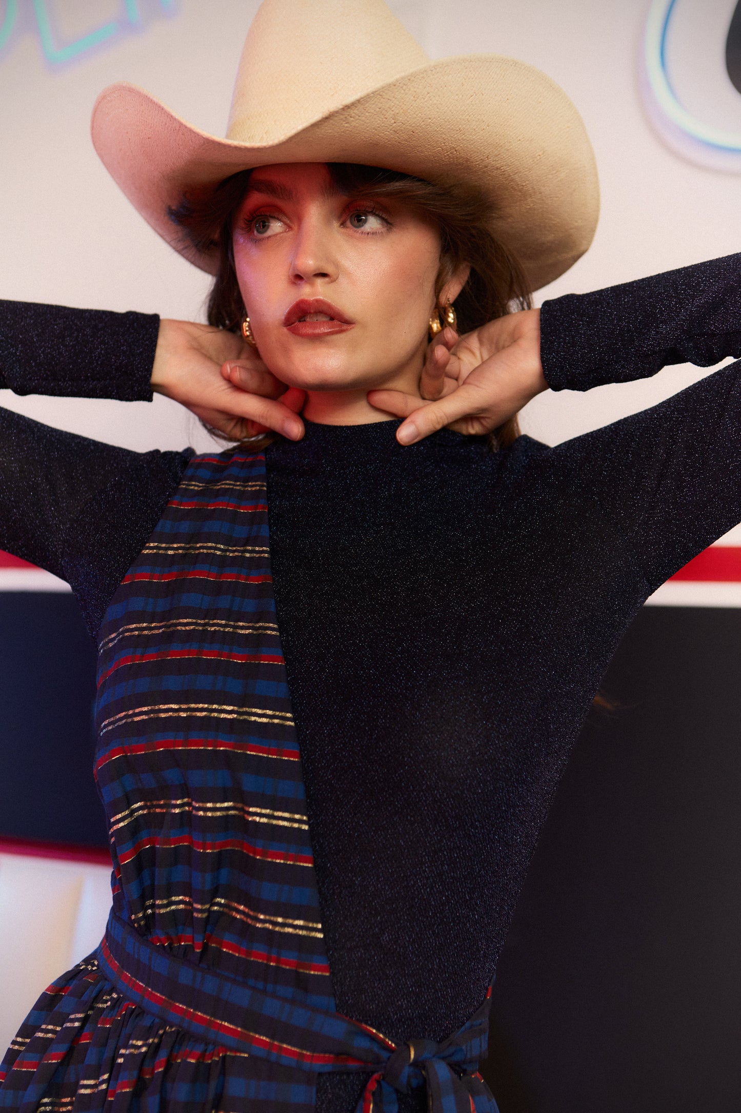 Tucumcari Check Overdress