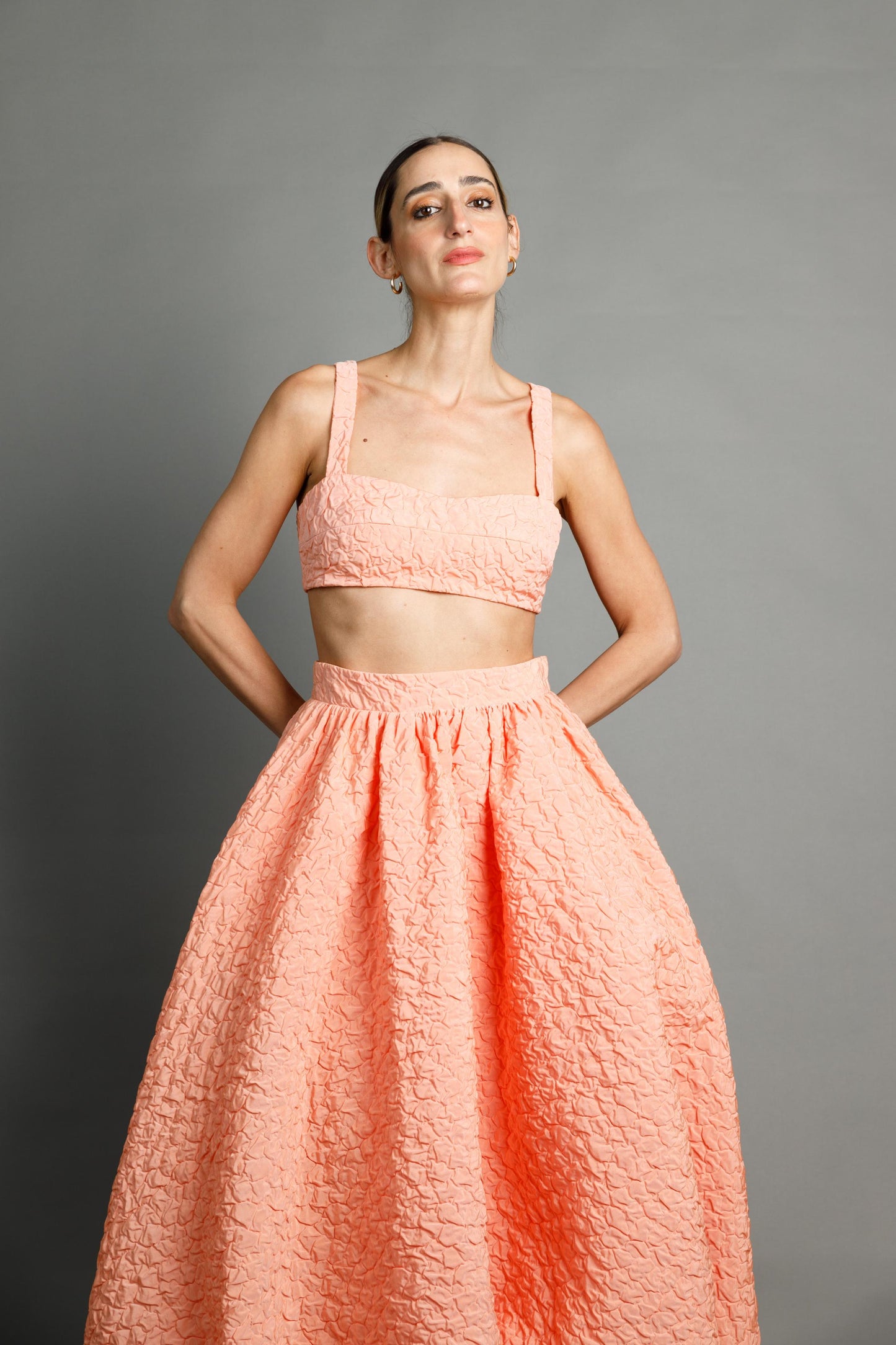 Shamrock Cloqué Top