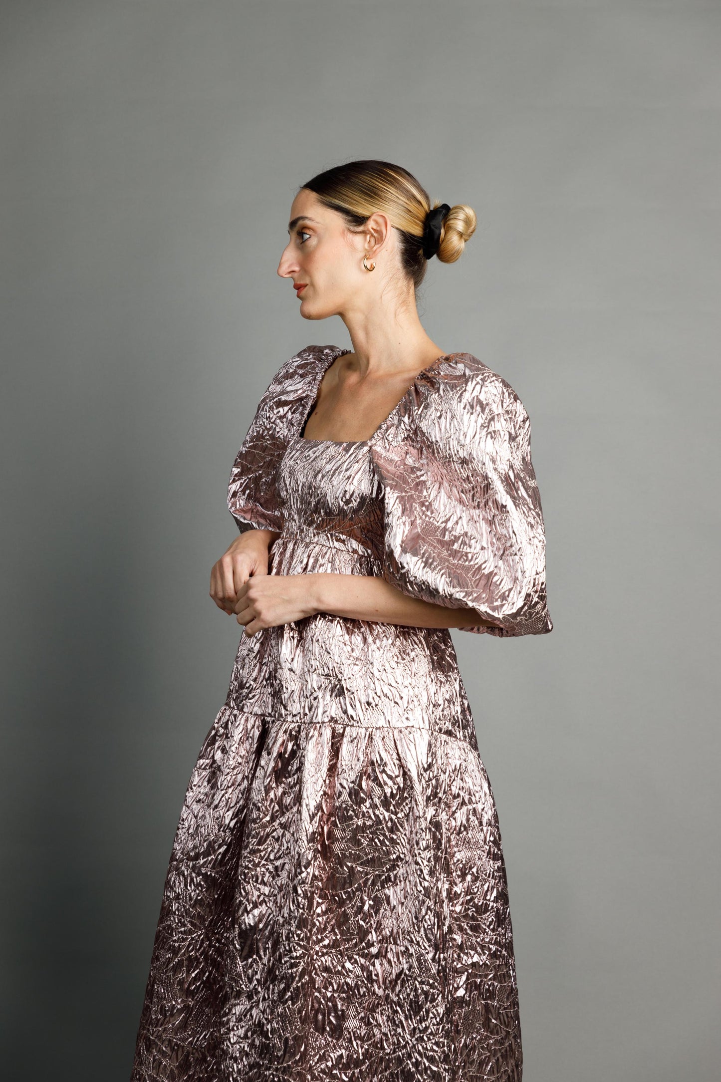 Galena Metallic Dress
