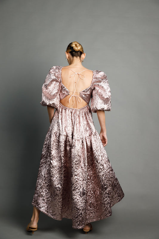 Galena Metallic Dress