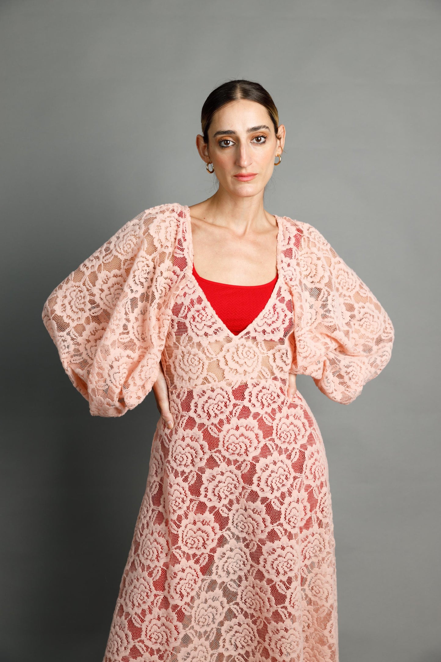 Clementine Hairy Lace Dress