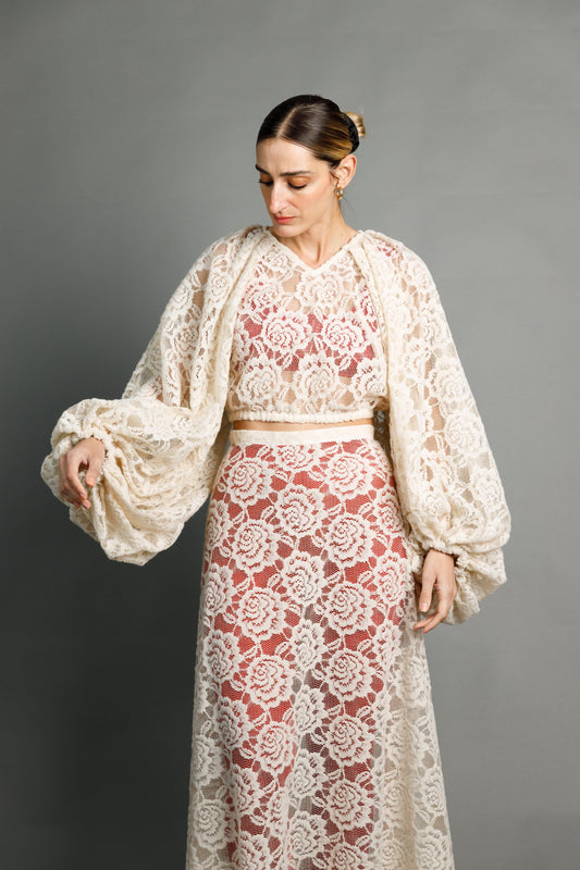 Clementine Hairy Lace Top