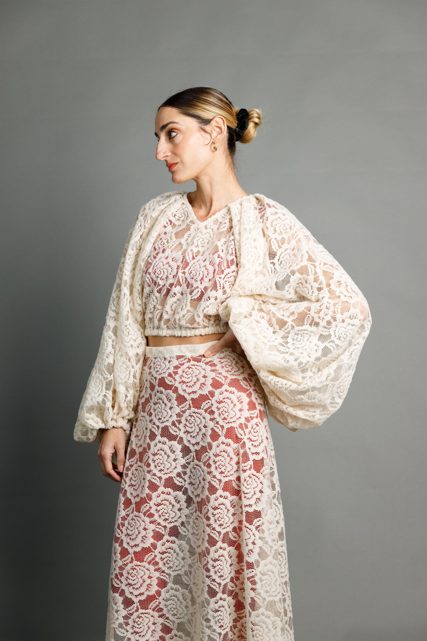 Clementine Hairy Lace Skirt