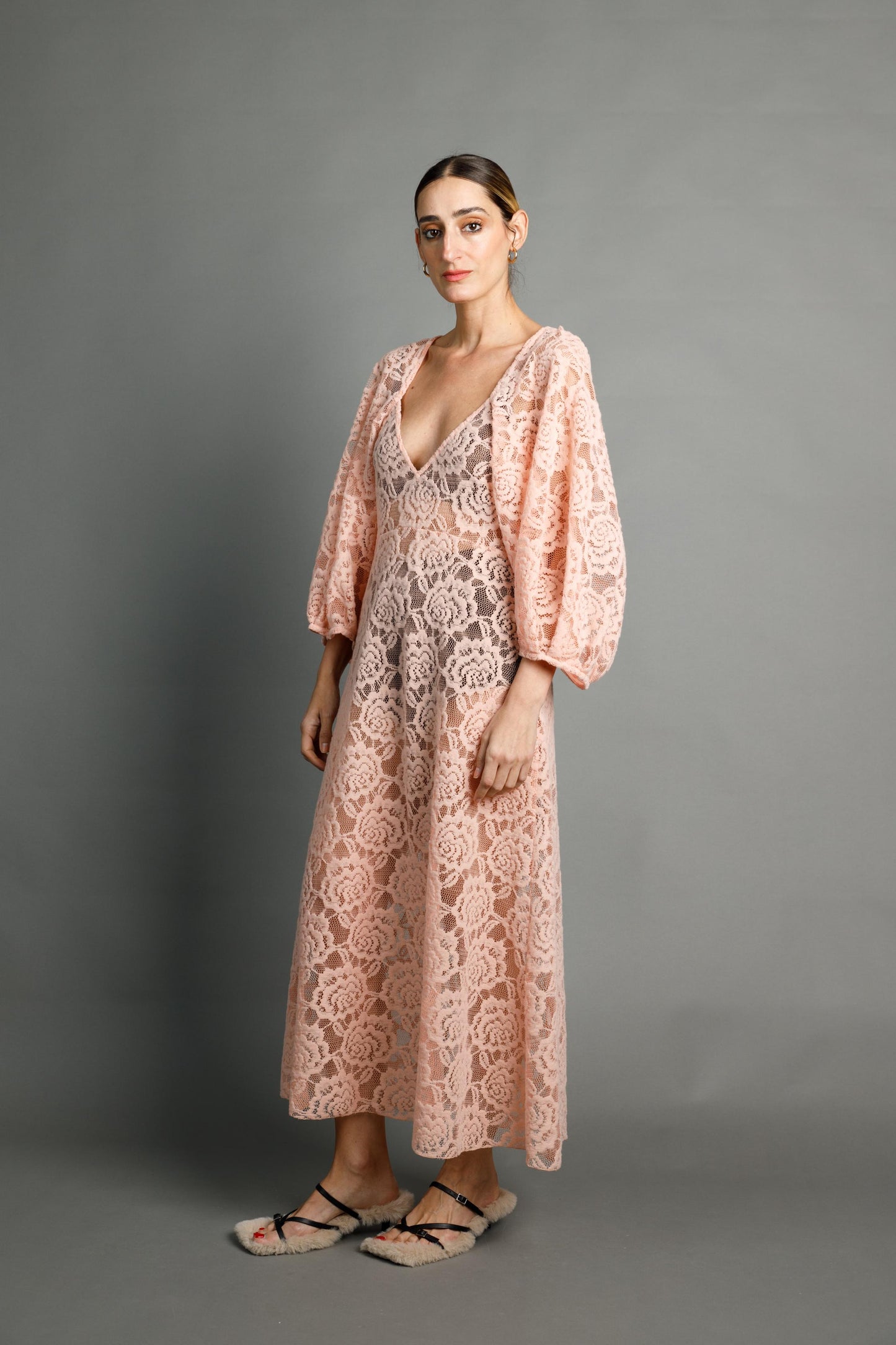 Clementine Hairy Lace Dress