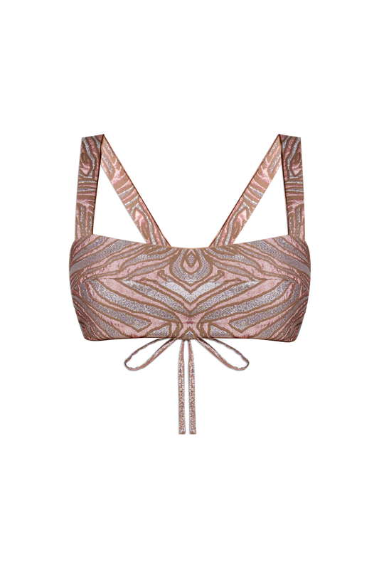 Shamrock Glam Jacquard Top