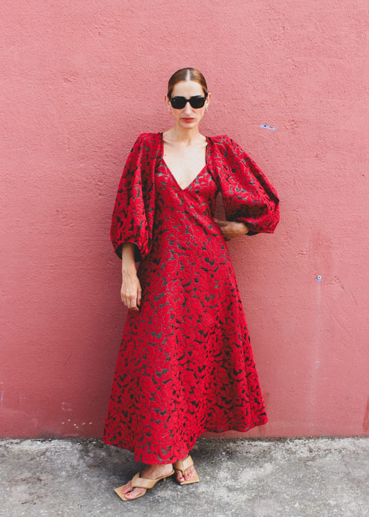 Clementine Lipstick Dress