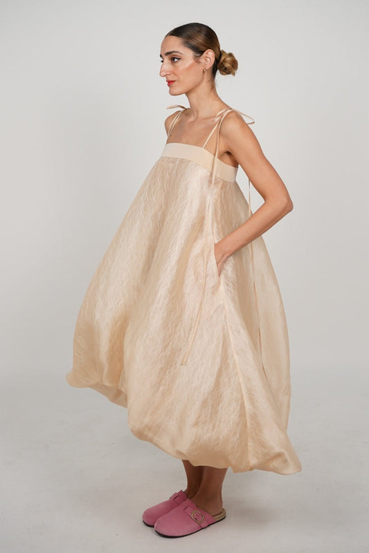 Lela Silk Organza Dress